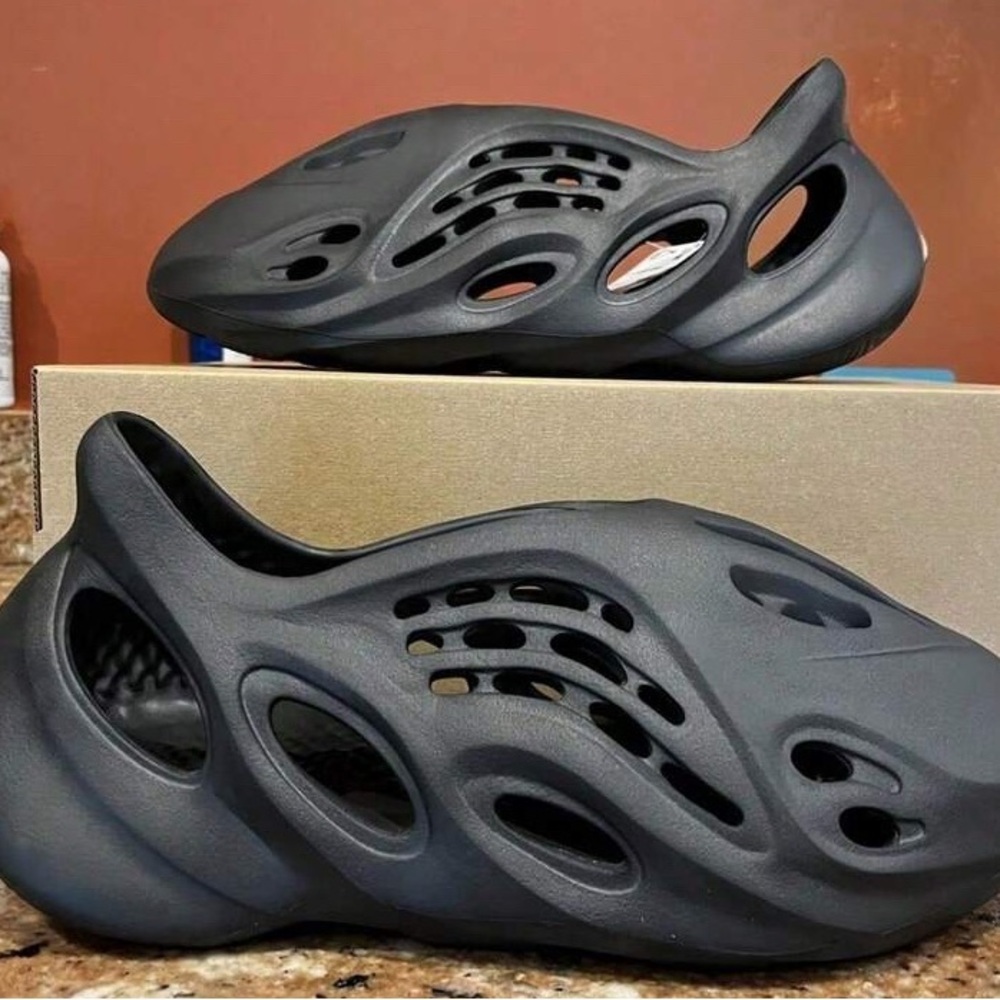 Black Foam Slip-On Shoes